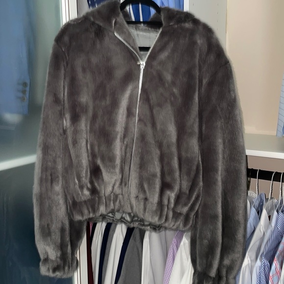 Helmut Lang Jackets & Blazers - HELMUT LANG Faux Fur jacket